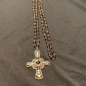 Silpada necklace with silver cross